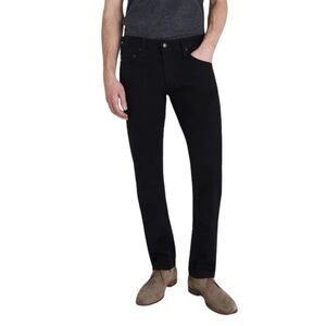 AG Adriano Goldschmied The MATCHBOX Slim Straight Black Denim Jeans Size 30x34